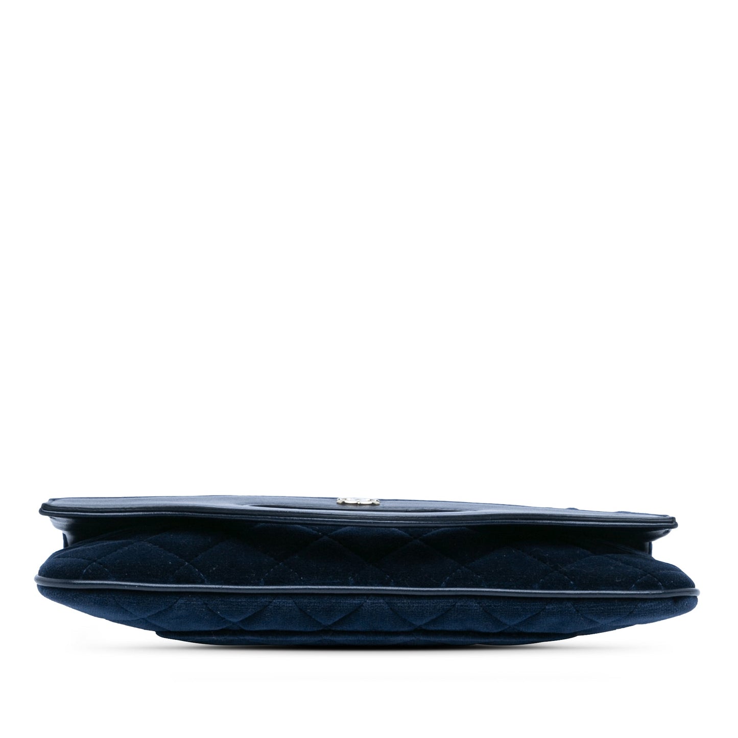 Chanel Quilted Velvet 31 Clutch Blue
