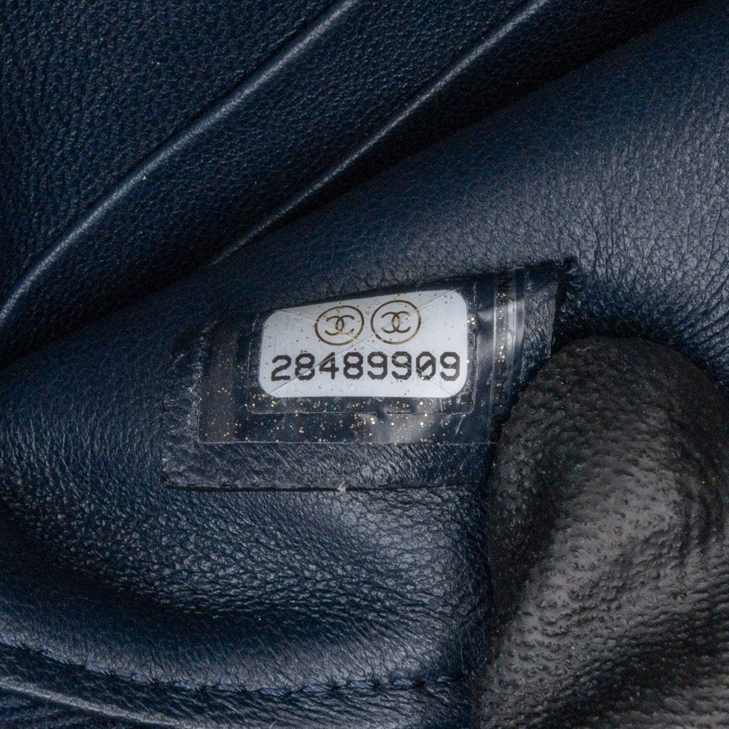 Chanel Quilted Velvet 31 Clutch Blue
