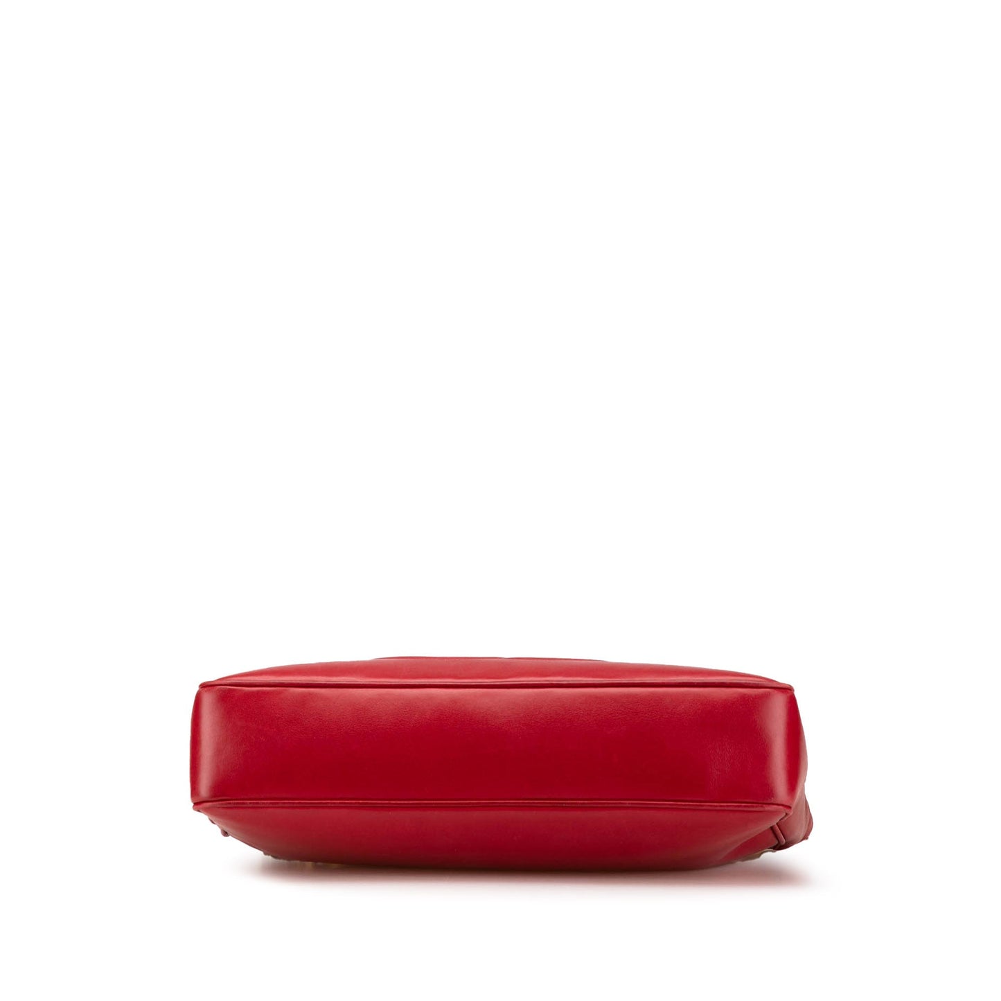 Chanel CC Lambskin Chain Tote Red