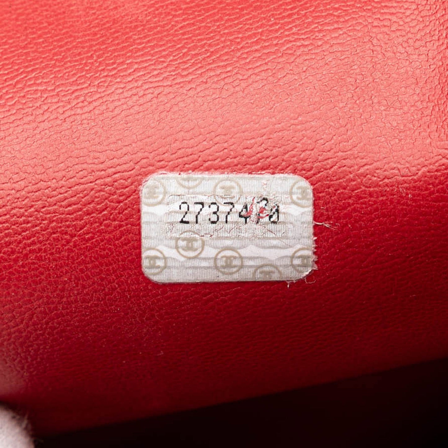 Chanel CC Lambskin Chain Tote Red