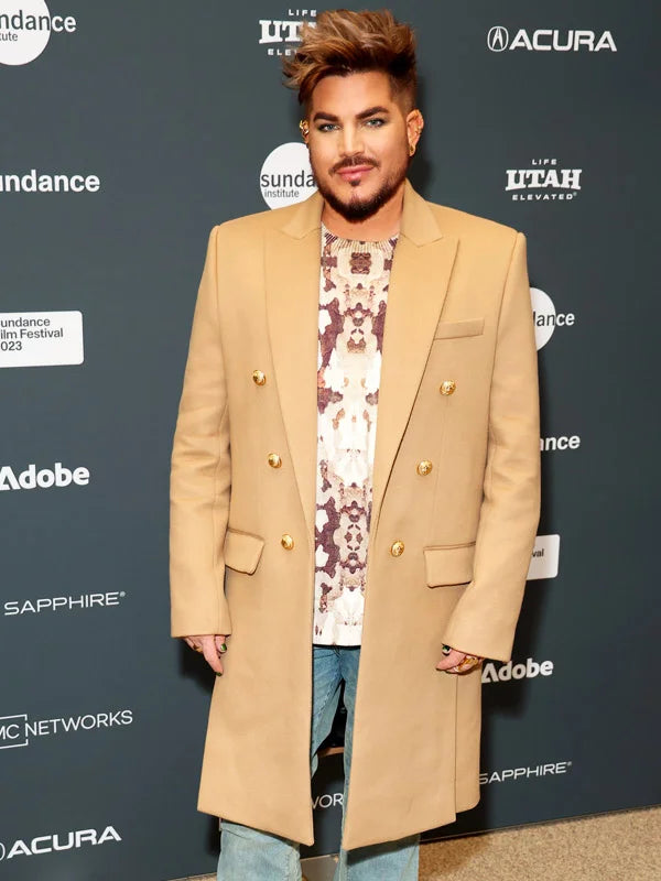 Fairyland Premiere 2023 Adam Lambert Brown Coat