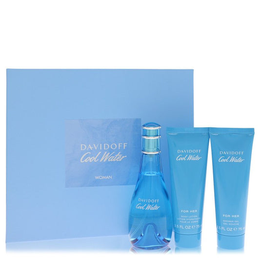 Cool Water by Davidoff Gift Set For Women