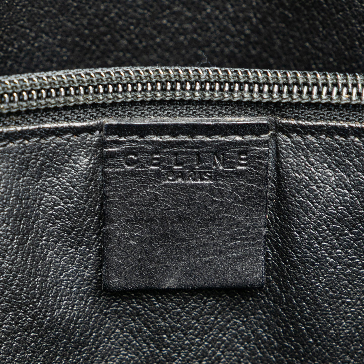 Celine Macadam Coated Canvas Tote Black