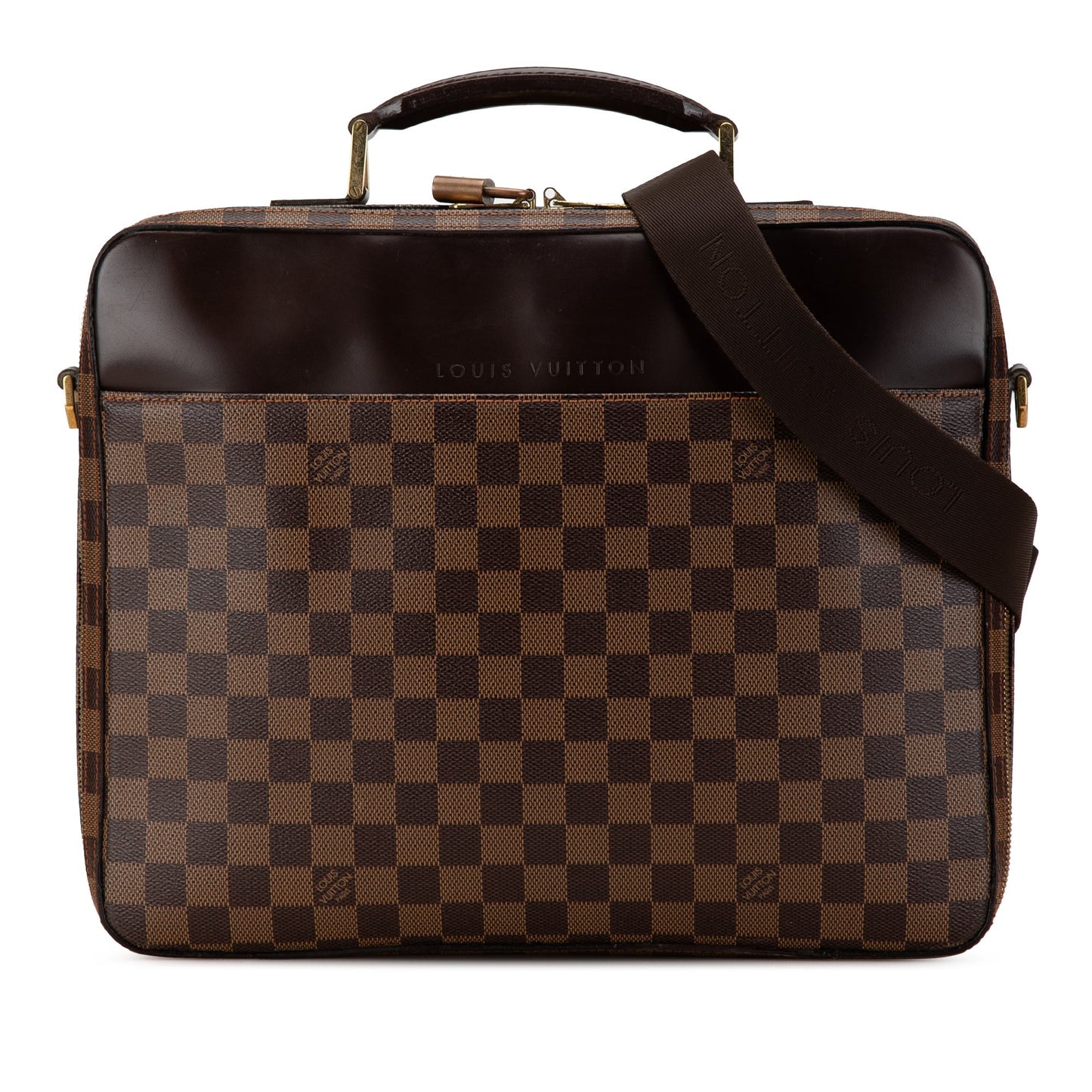 Louis Vuitton Damier Ebene Porte Ordinateur Sabana Brown