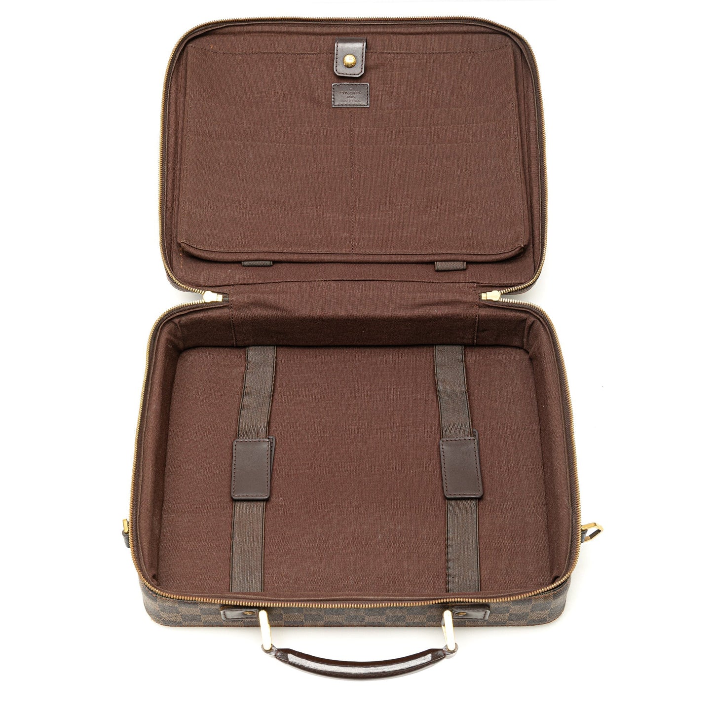 Louis Vuitton Damier Ebene Porte Ordinateur Sabana Brown