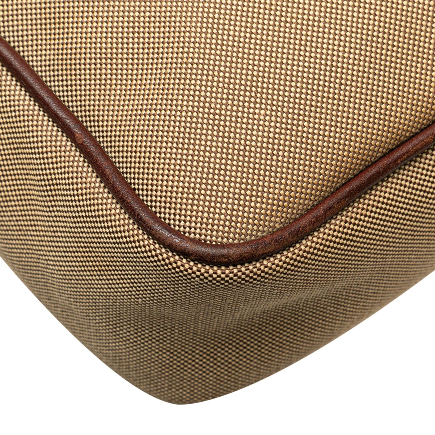 Prada Canvas Canapa Logo Crossbody Brown