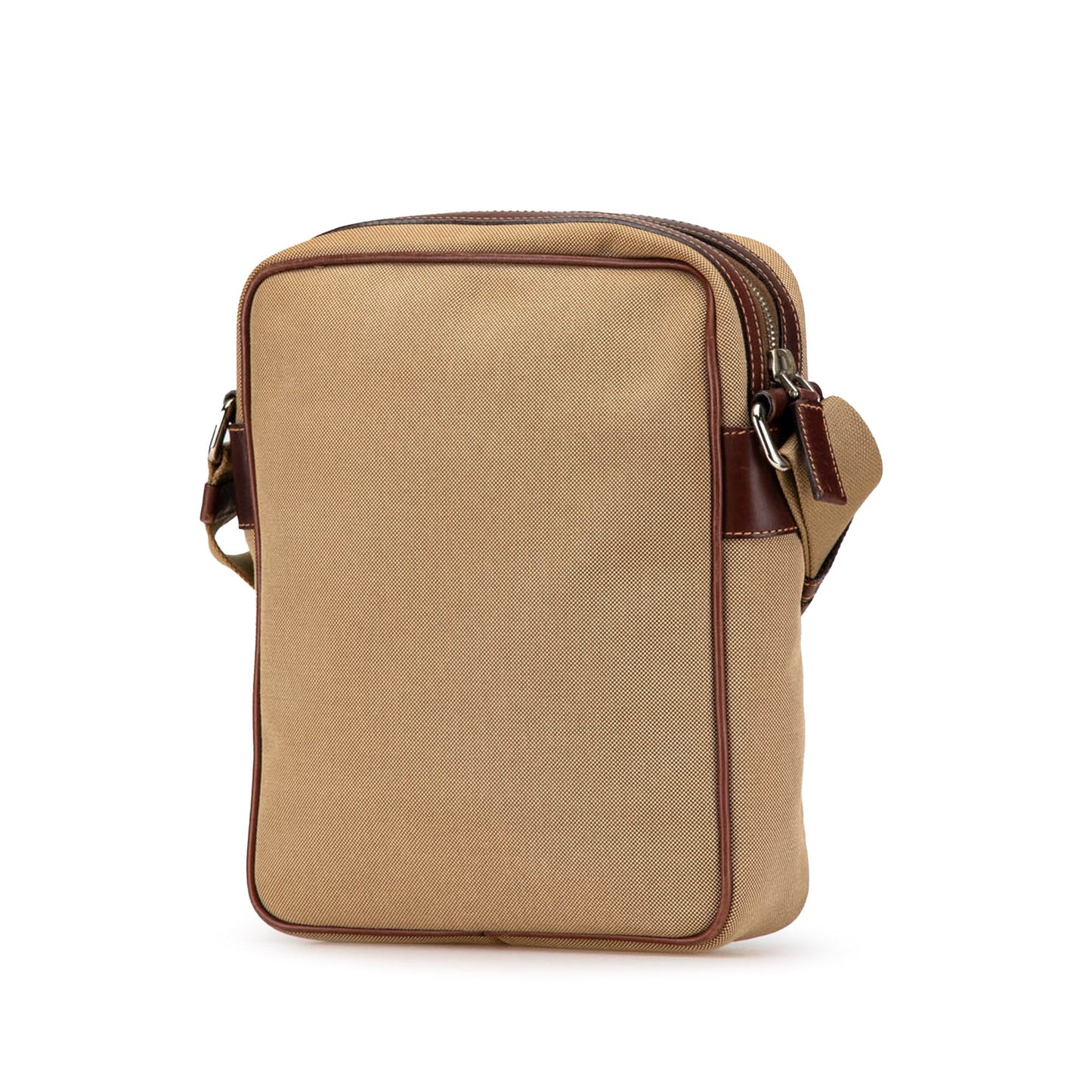 Prada Canvas Canapa Logo Crossbody Brown