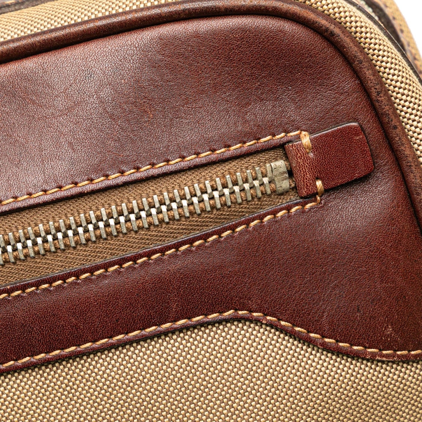 Prada Canvas Canapa Logo Crossbody Brown
