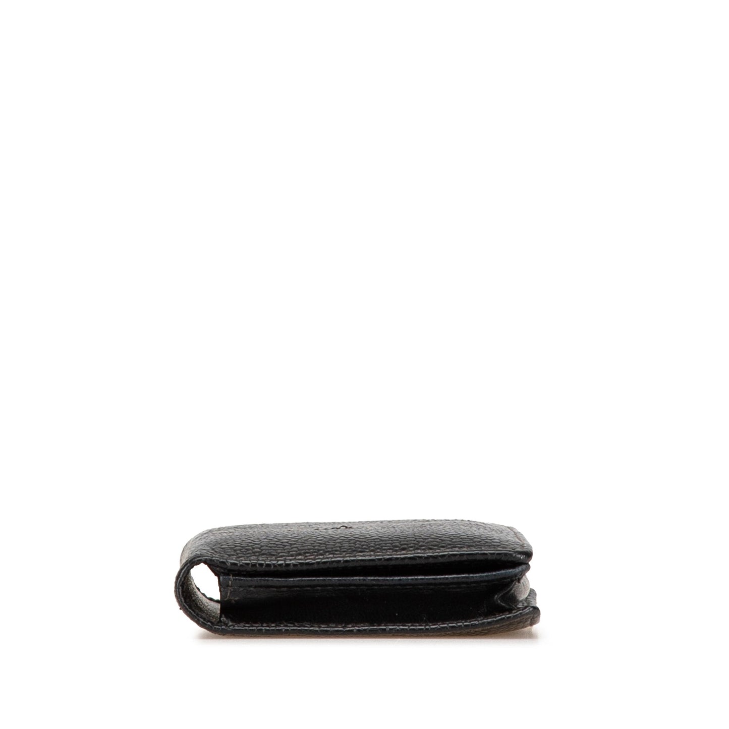 Chanel CC Caviar Card Holder Black