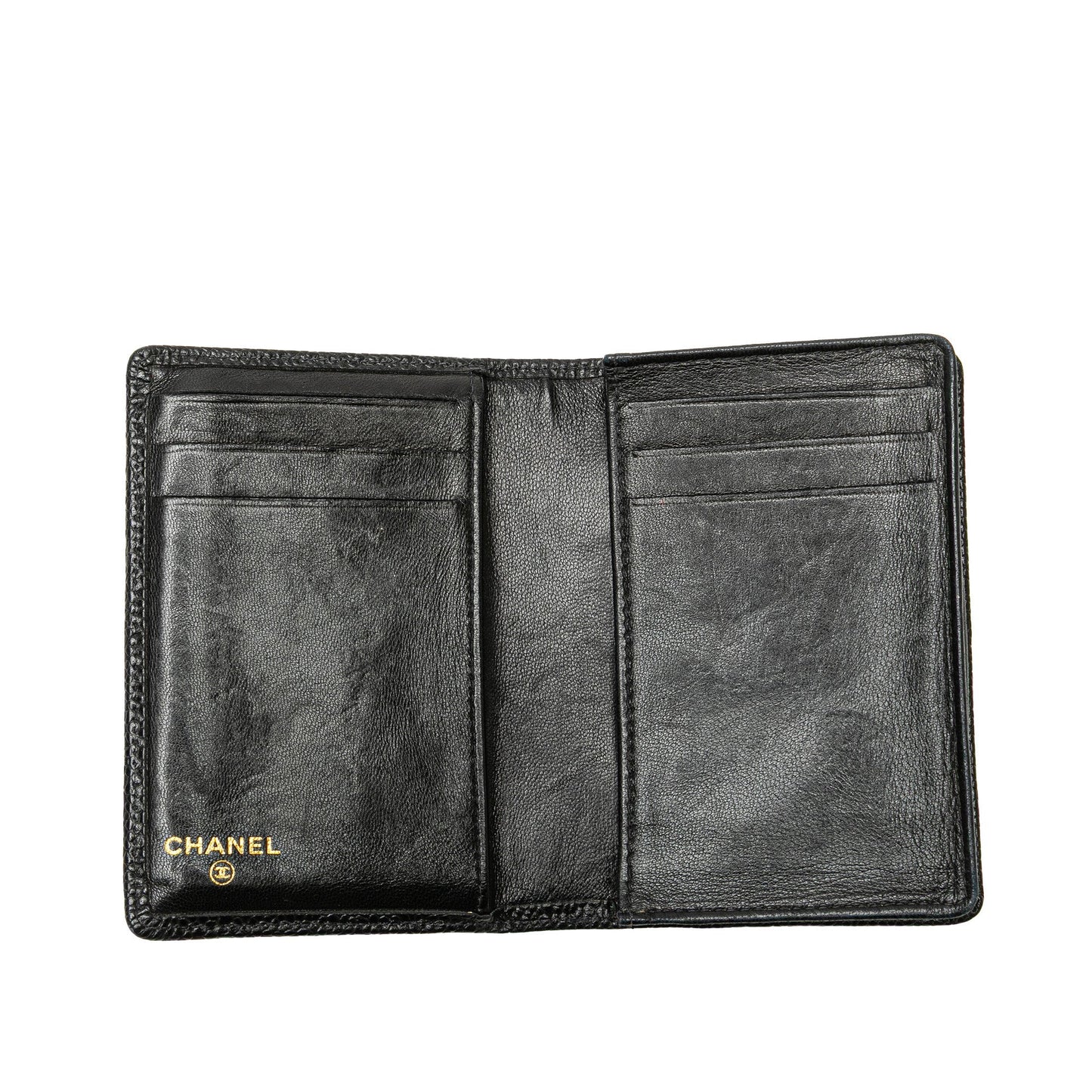 Chanel CC Caviar Card Holder Black