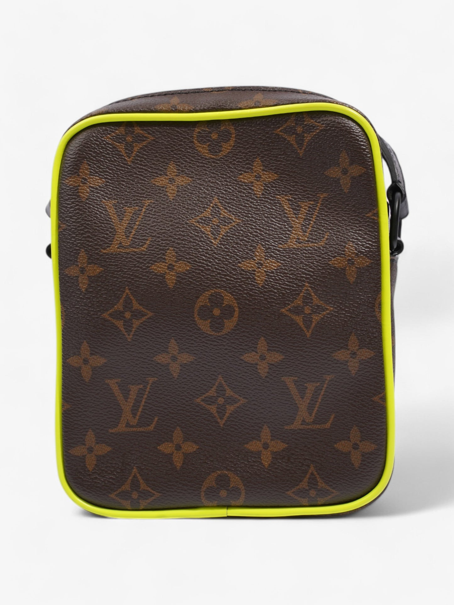 Louis Vuitton Christopher Messenger Monogram / Black / Flourescent Yellow Coated Canvas