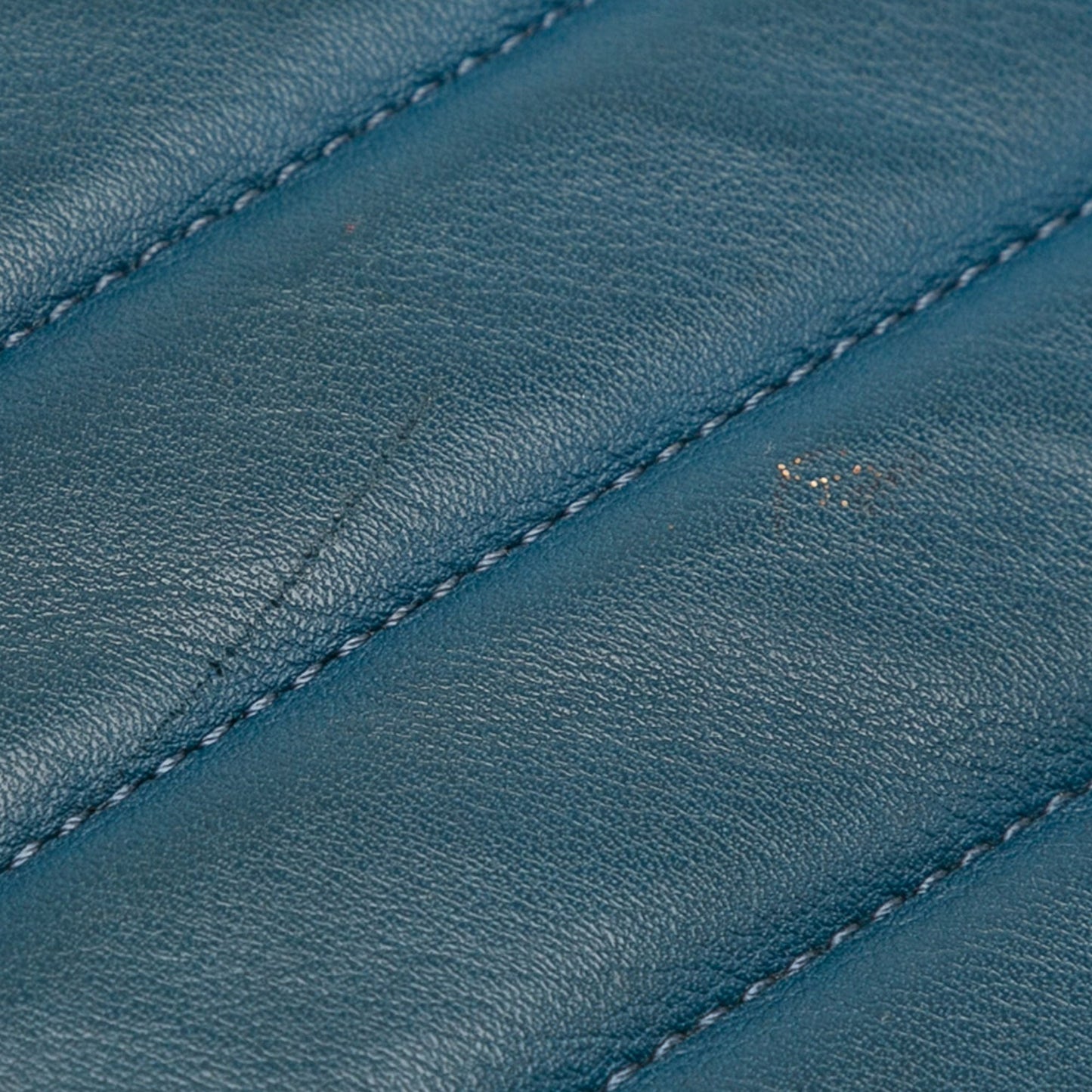 Chanel CC Chevron Calfskin Statement Shopping Tote Blue