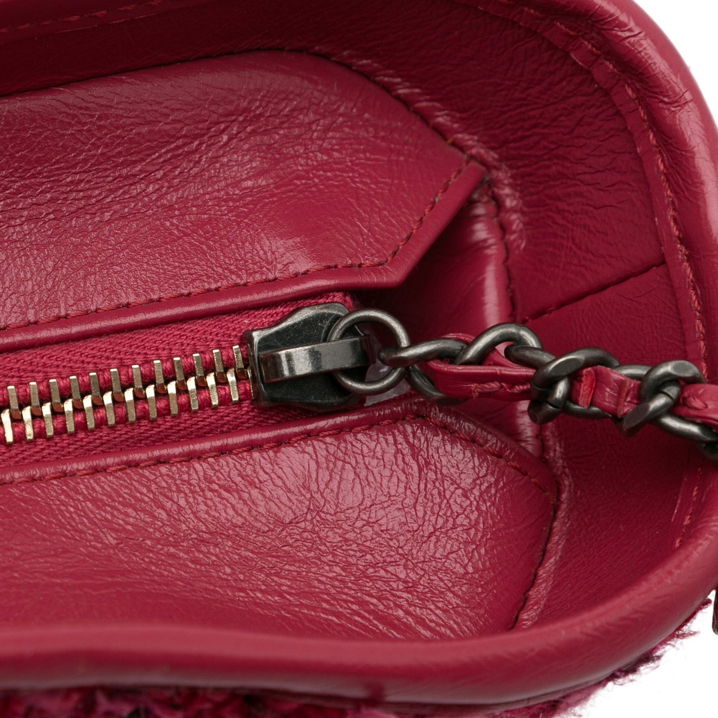 Chanel Small Tweed Gabrielle Crossbody Red