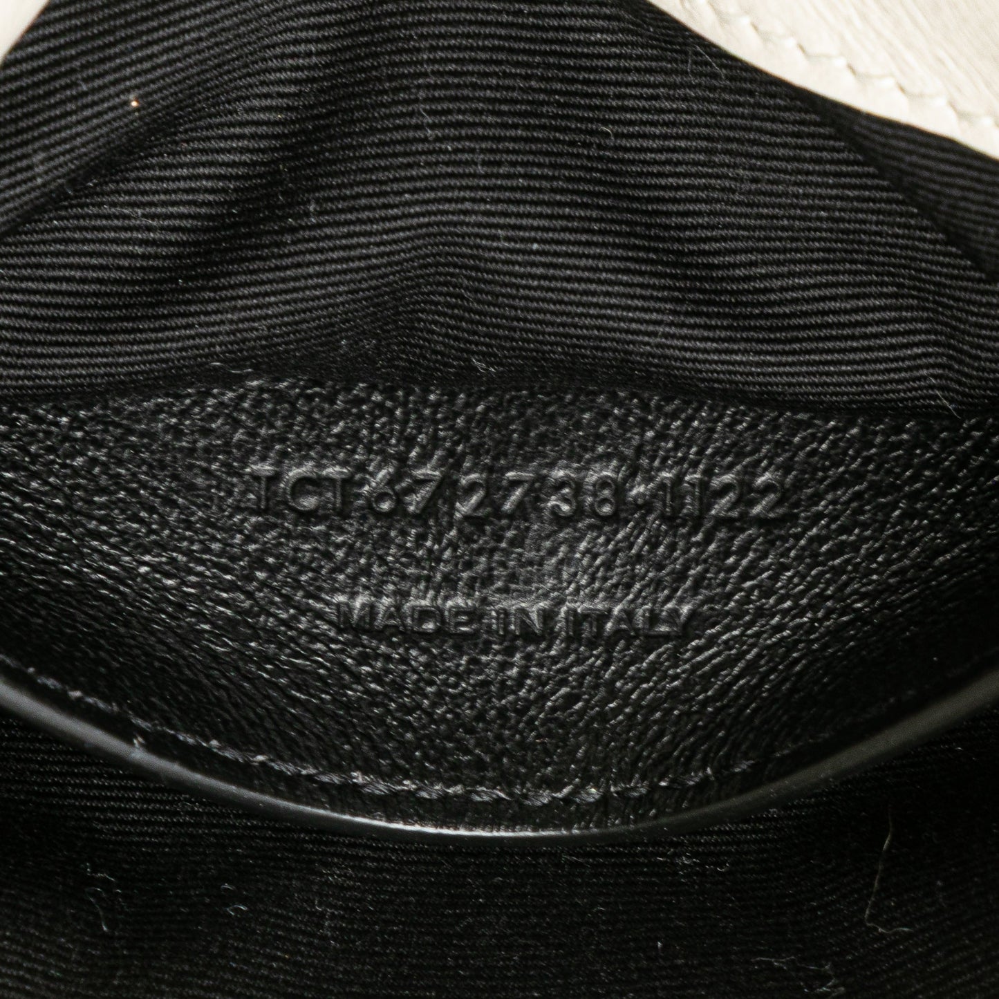 Saint Laurent Mini Quilted Lambskin Monogram Nolita Bag White