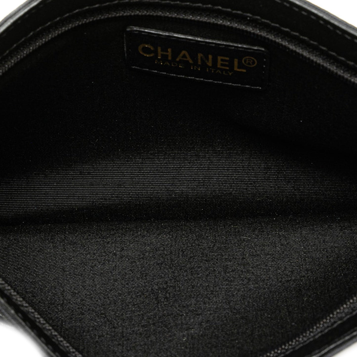 Chanel Canvas Symbols Chain Pochette Blue