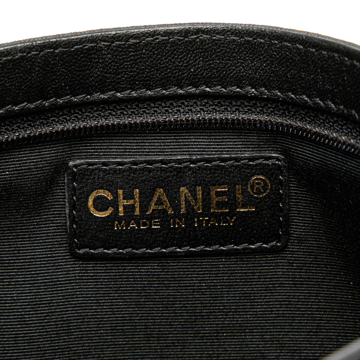Chanel Canvas Symbols Chain Pochette Blue