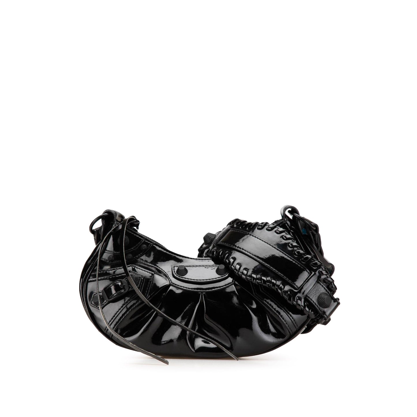Balenciaga Patent Motocross Le Cagole XS Black
