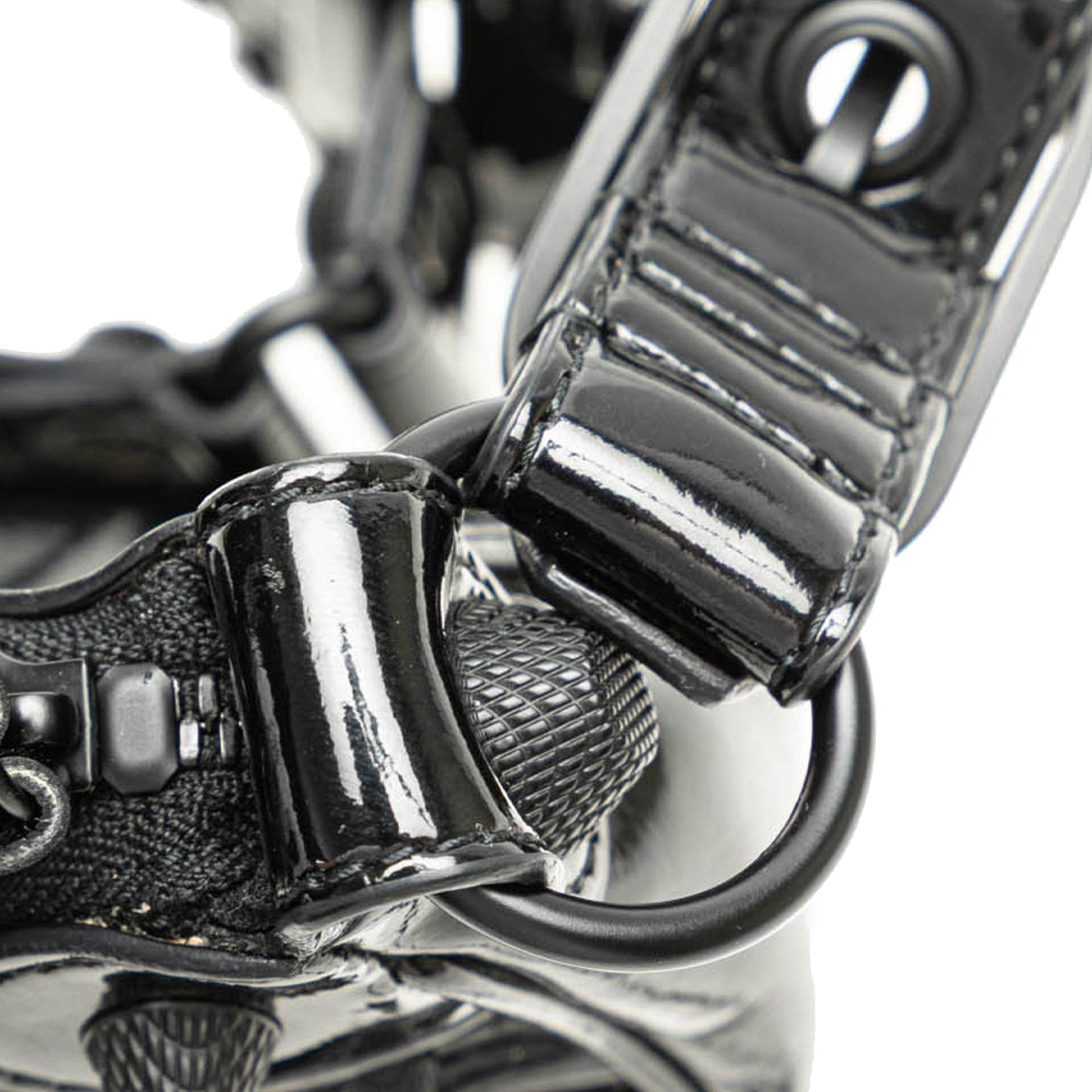 Balenciaga Patent Motocross Le Cagole XS Black