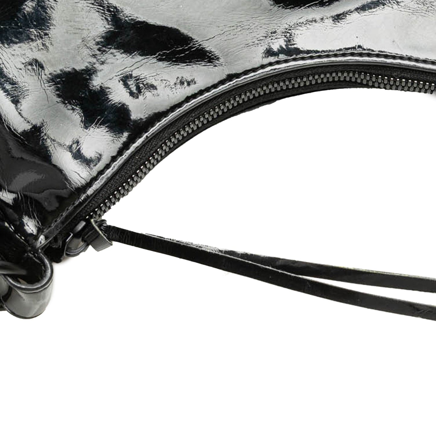 Balenciaga Patent Motocross Le Cagole XS Black