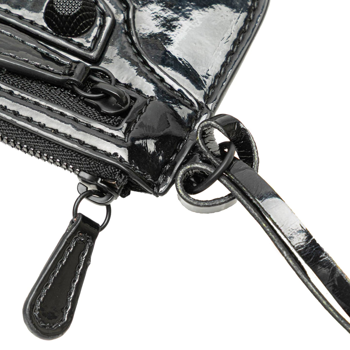 Balenciaga Patent Motocross Le Cagole XS Black