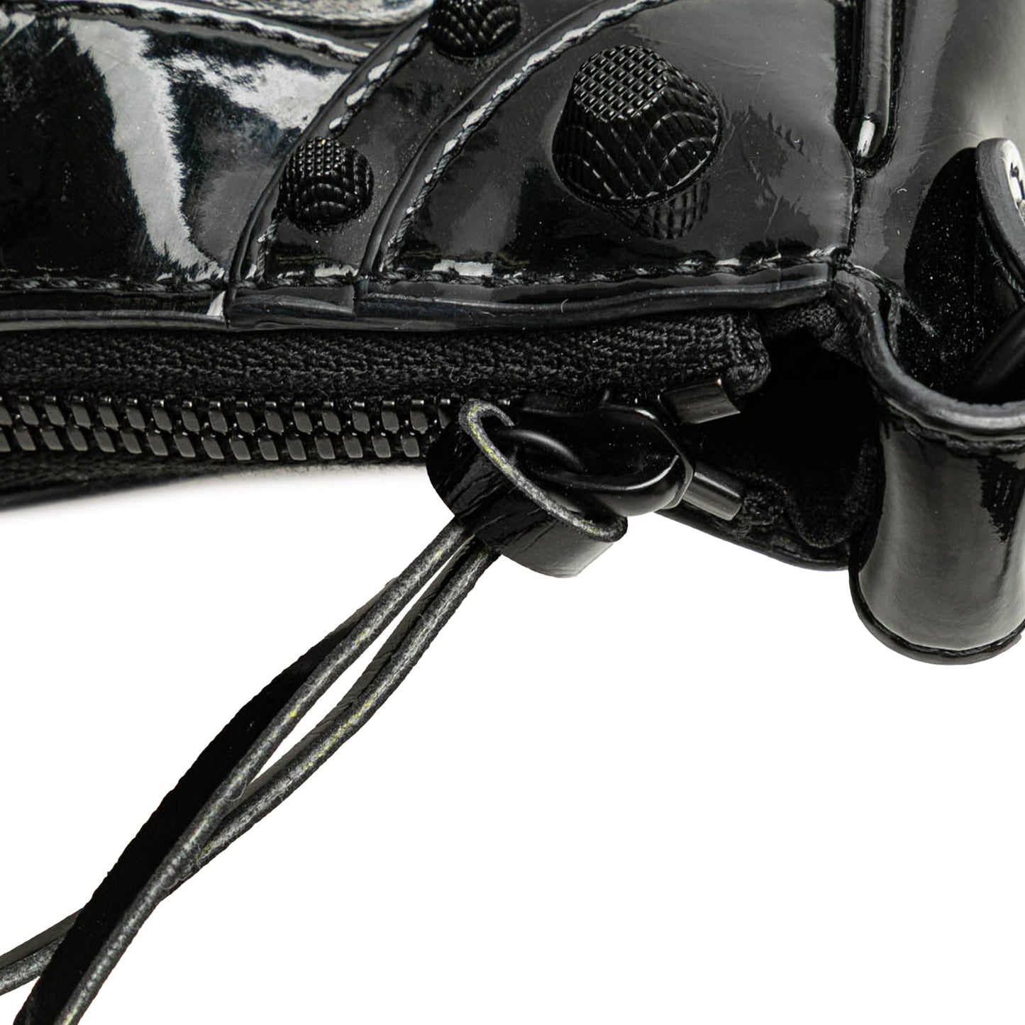 Balenciaga Patent Motocross Le Cagole XS Black
