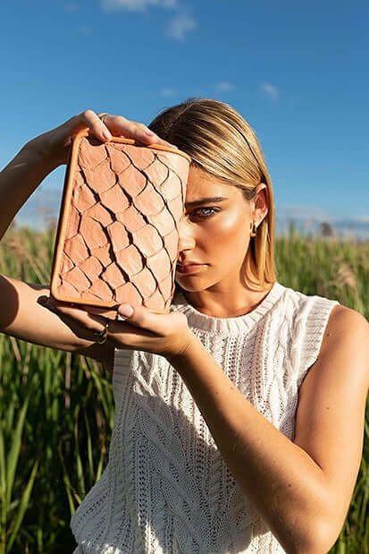 Lola Crossbody - Piper Pink Pirarucu