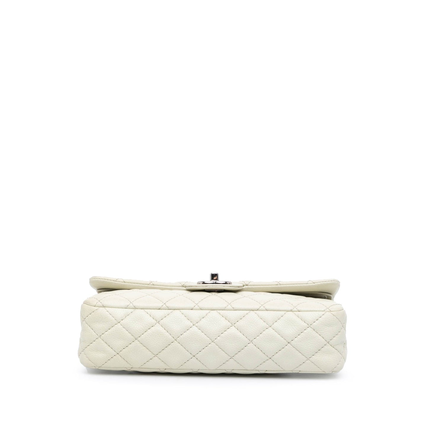 Chanel Medium Classic Caviar Double Flap White