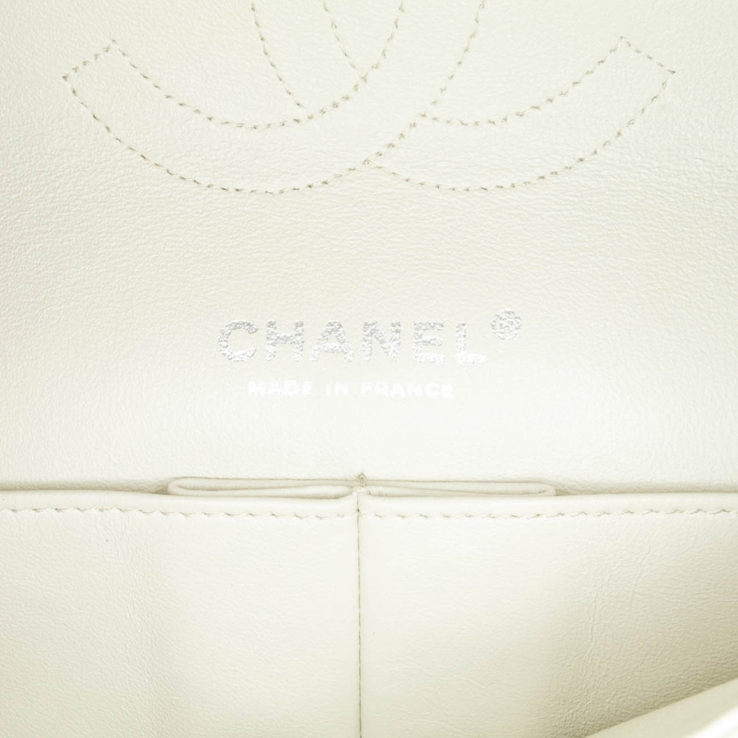 Chanel Medium Classic Caviar Double Flap White