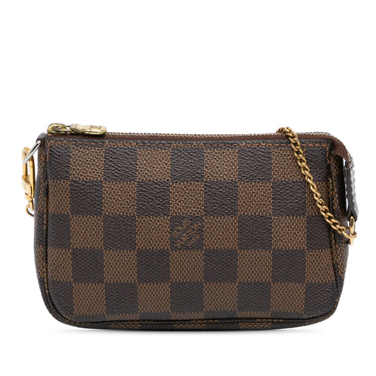 Louis Vuitton Damier Ebene Mini Pochette Accessoires Brown