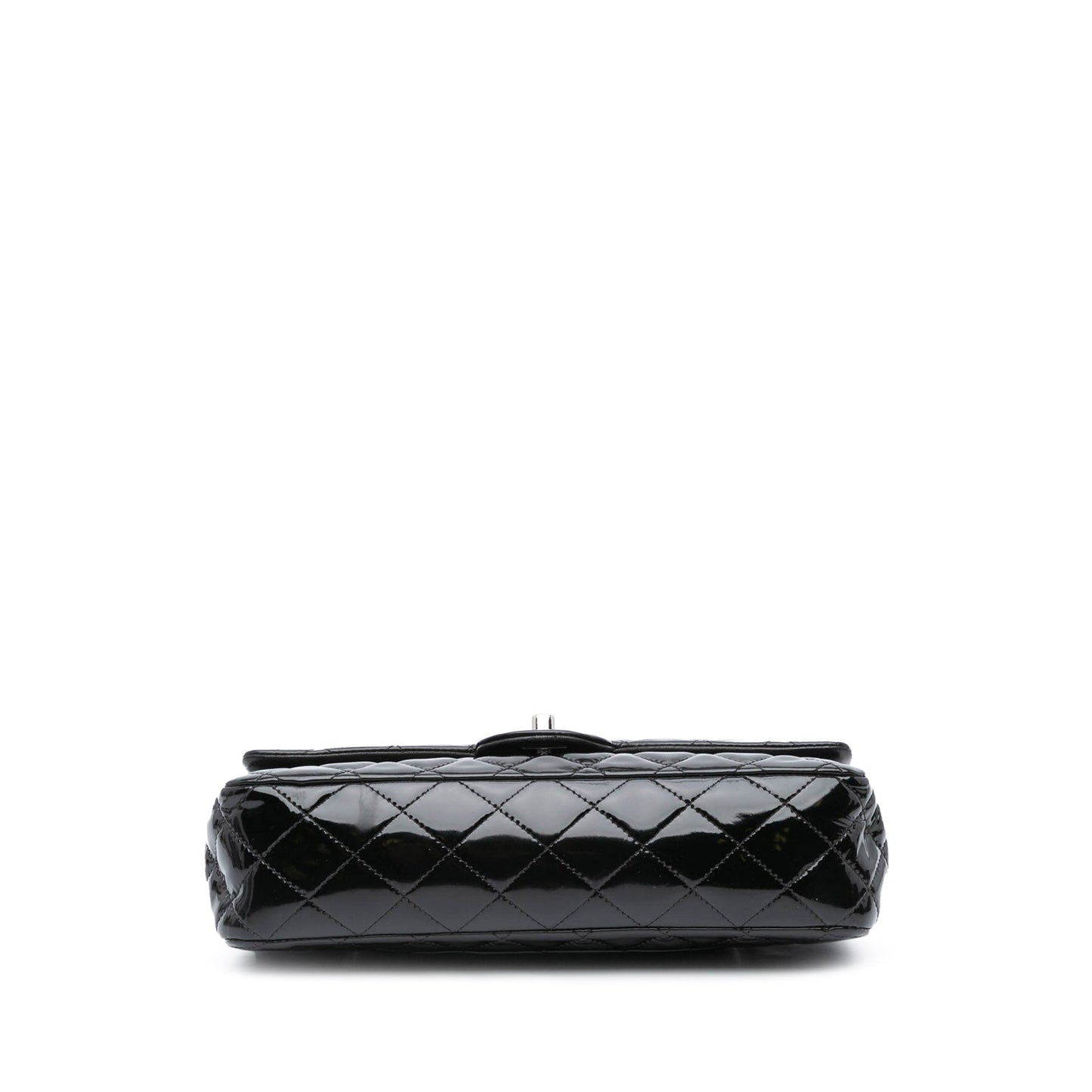 Chanel Medium Classic Patent Double Flap Black