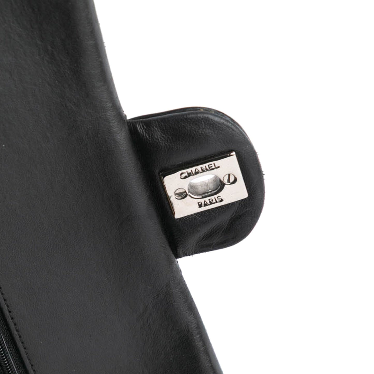Chanel Medium Classic Patent Double Flap Black
