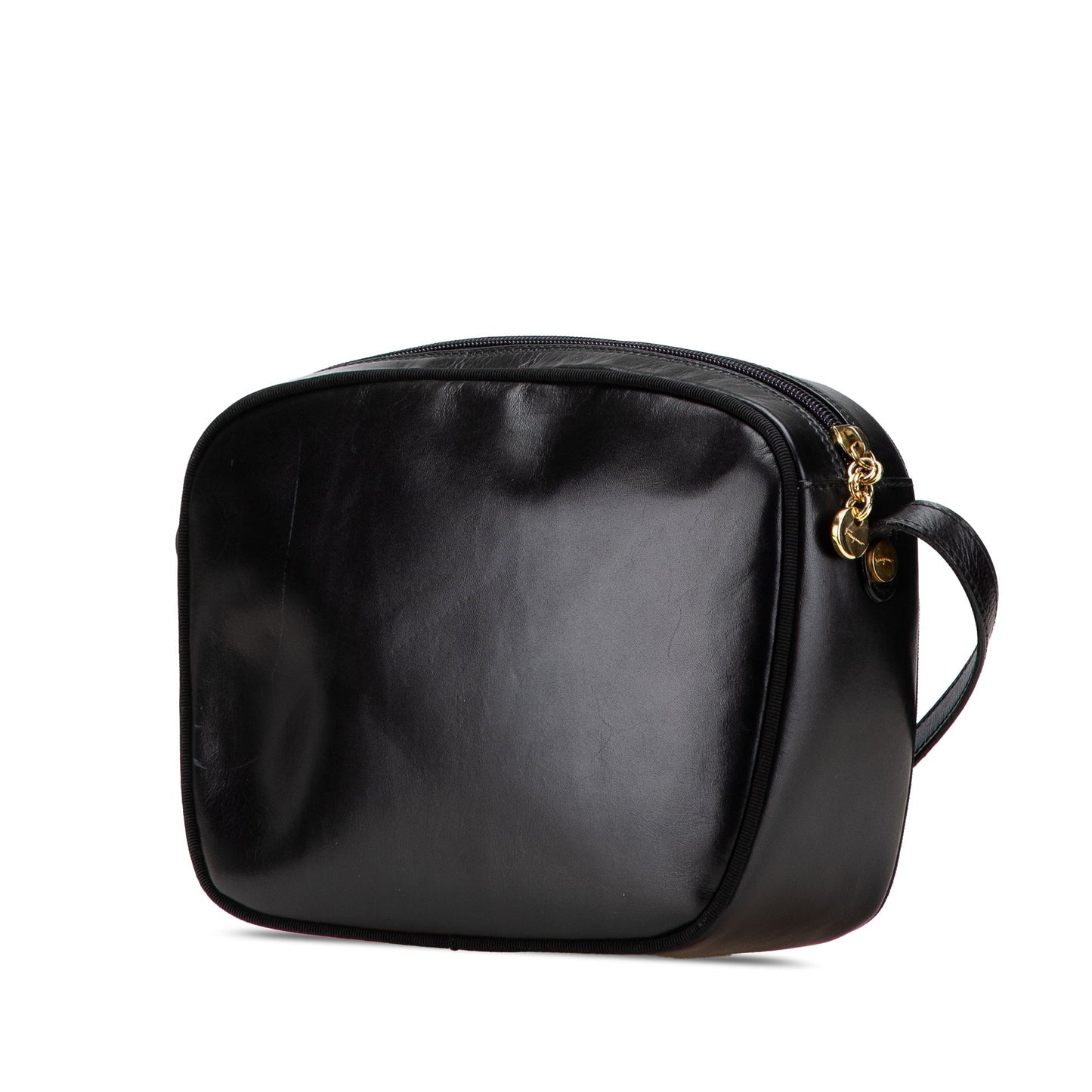 Ferragamo Vara Calfskin Crossbody Black