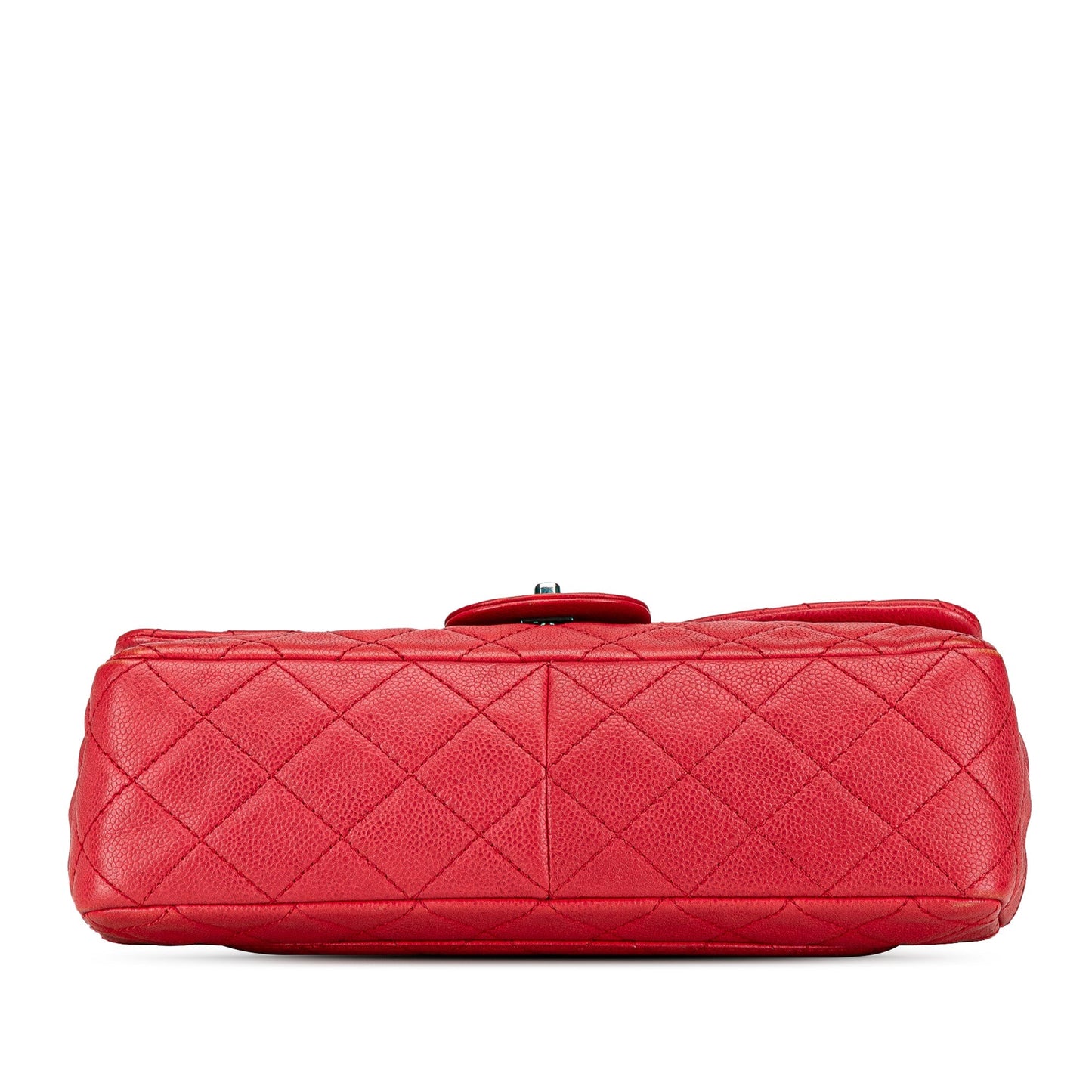 Chanel Jumbo Classic Caviar Single Flap Red