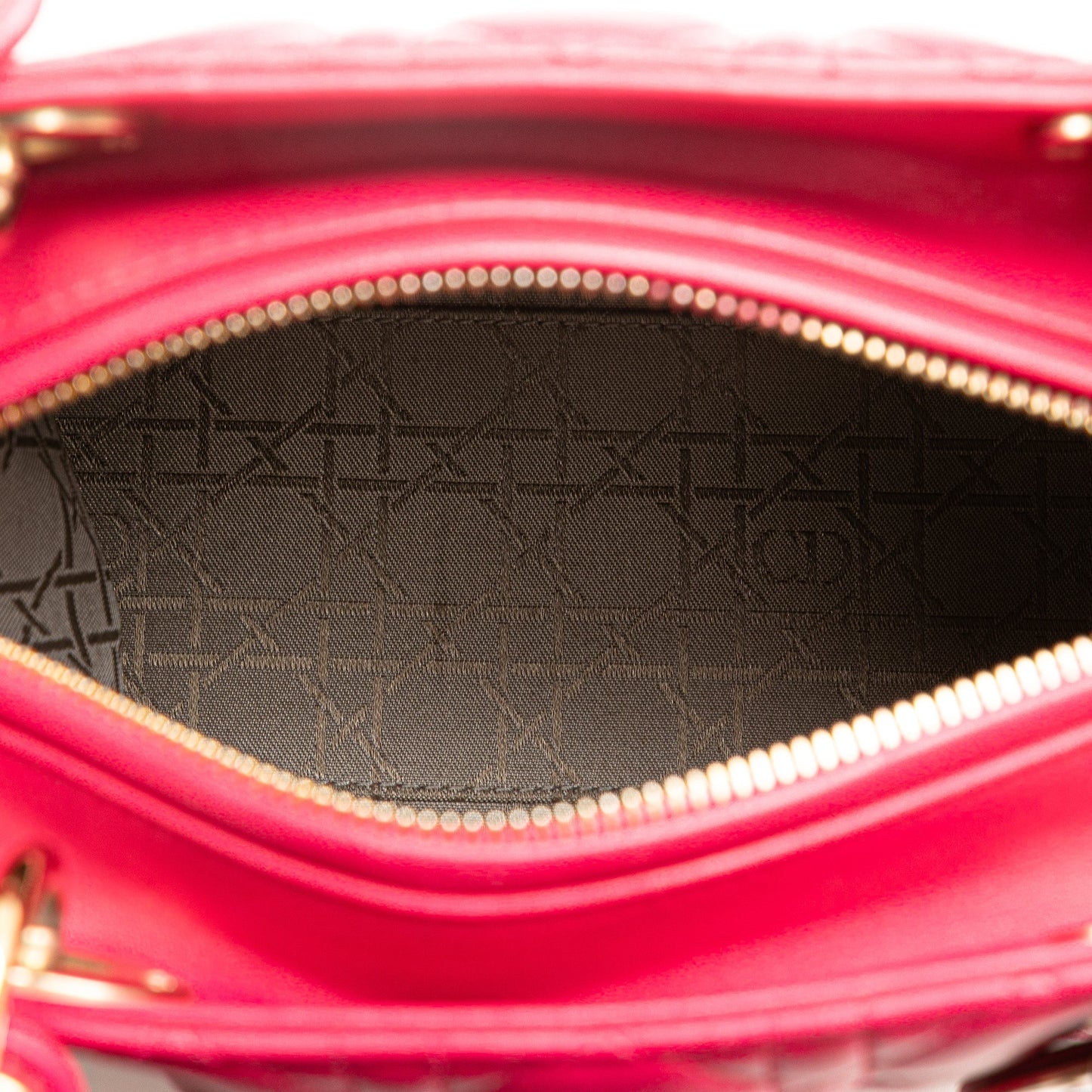 Dior Medium Lambskin Cannage Lady Dior Pink