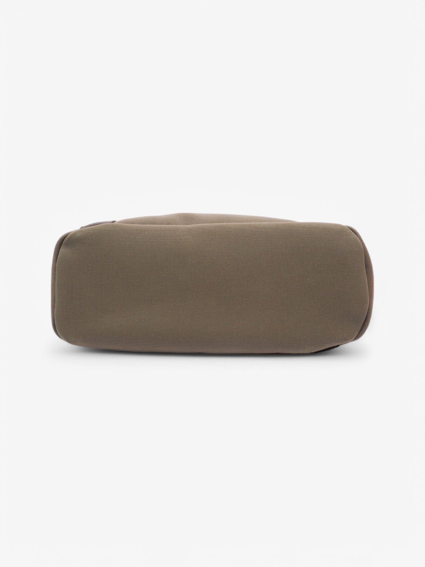 Hermes Sac De Pansage Groom Shopping Bag Olive Green / Brown Canvas
