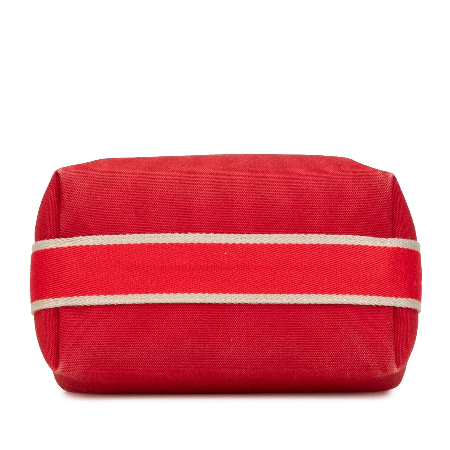 Hermès Small Toile Bride A Brac Red