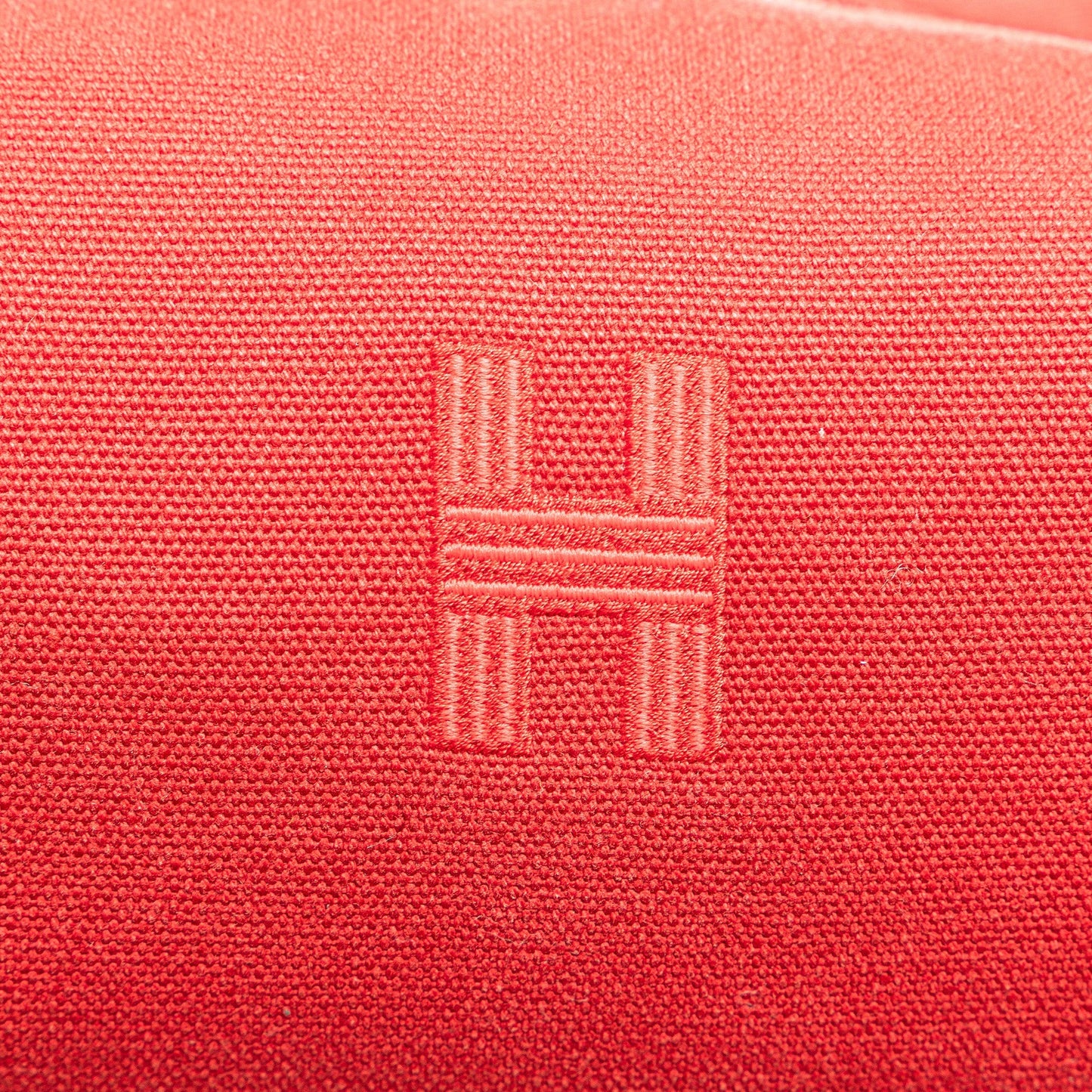 Hermès Small Toile Bride A Brac Red