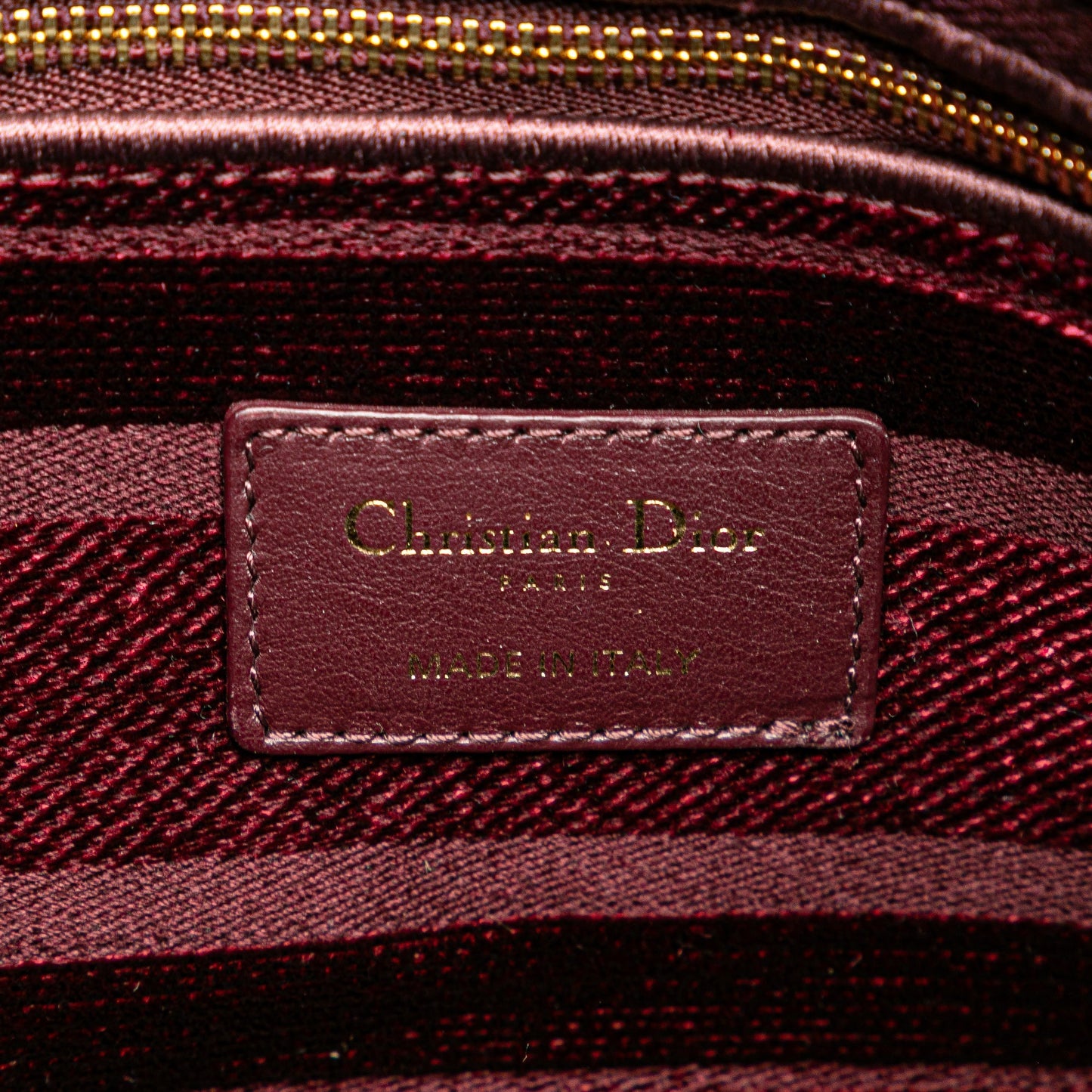 Dior Medium Velvet Cannage Lady D Lite Red