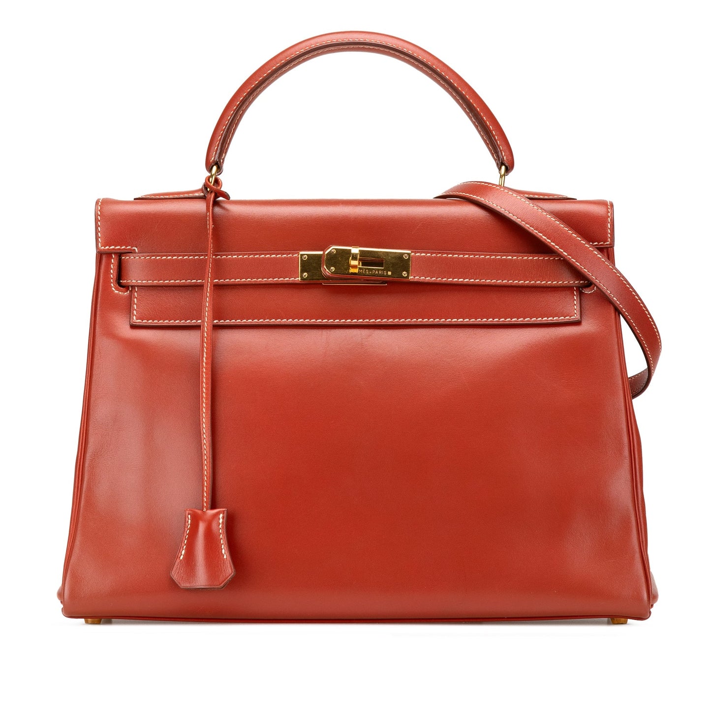 Hermès Box Calf Kelly Retourne 32 Red