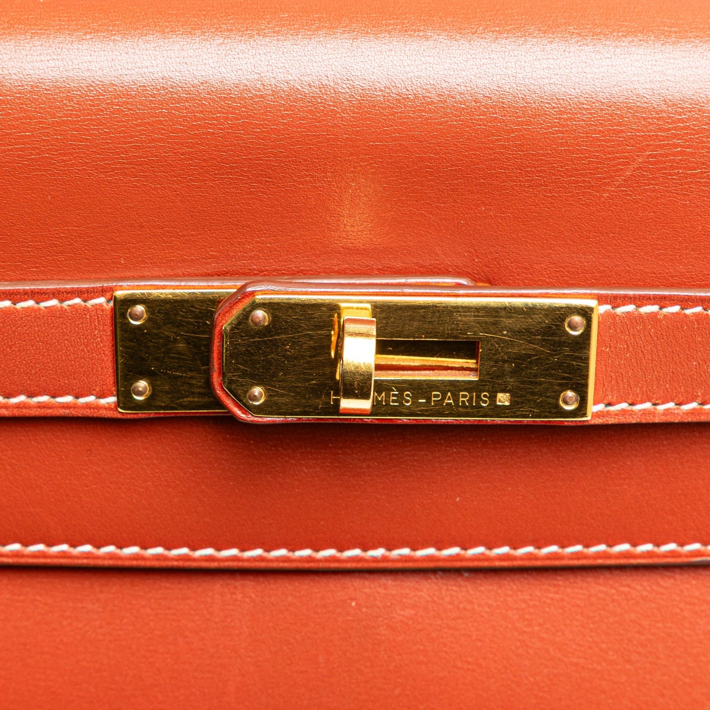 Hermès Box Calf Kelly Retourne 32 Red