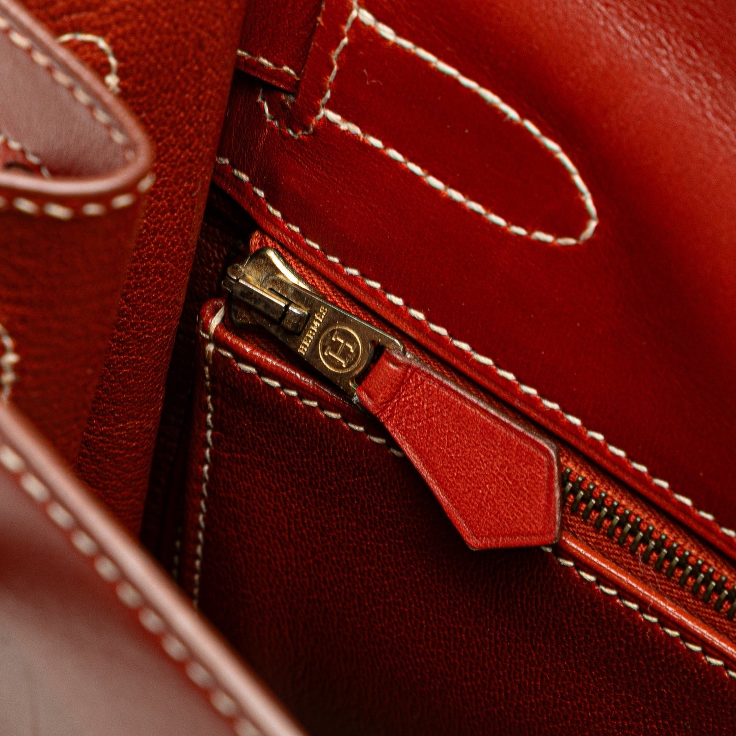 Hermès Box Calf Kelly Retourne 32 Red