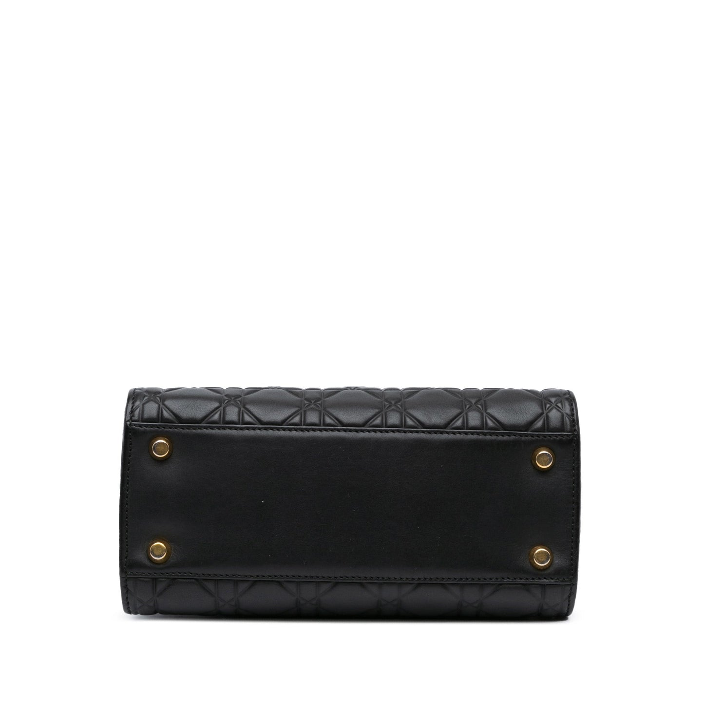 Dior Medium Lambskin Cannage Supple Lady Dior Black