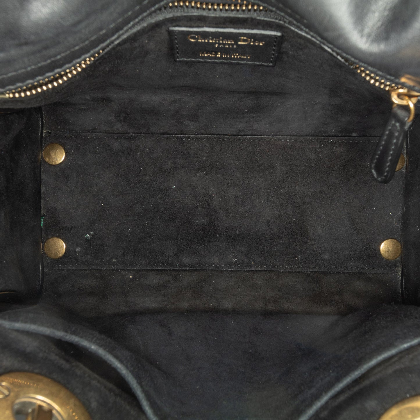 Dior Medium Lambskin Cannage Supple Lady Dior Black