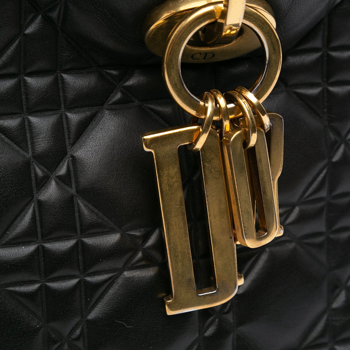 Dior Medium Lambskin Cannage Supple Lady Dior Black
