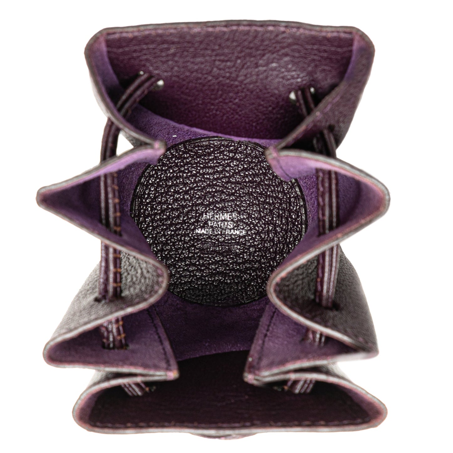 Hermès Courchevel Vespa Pouch Purple