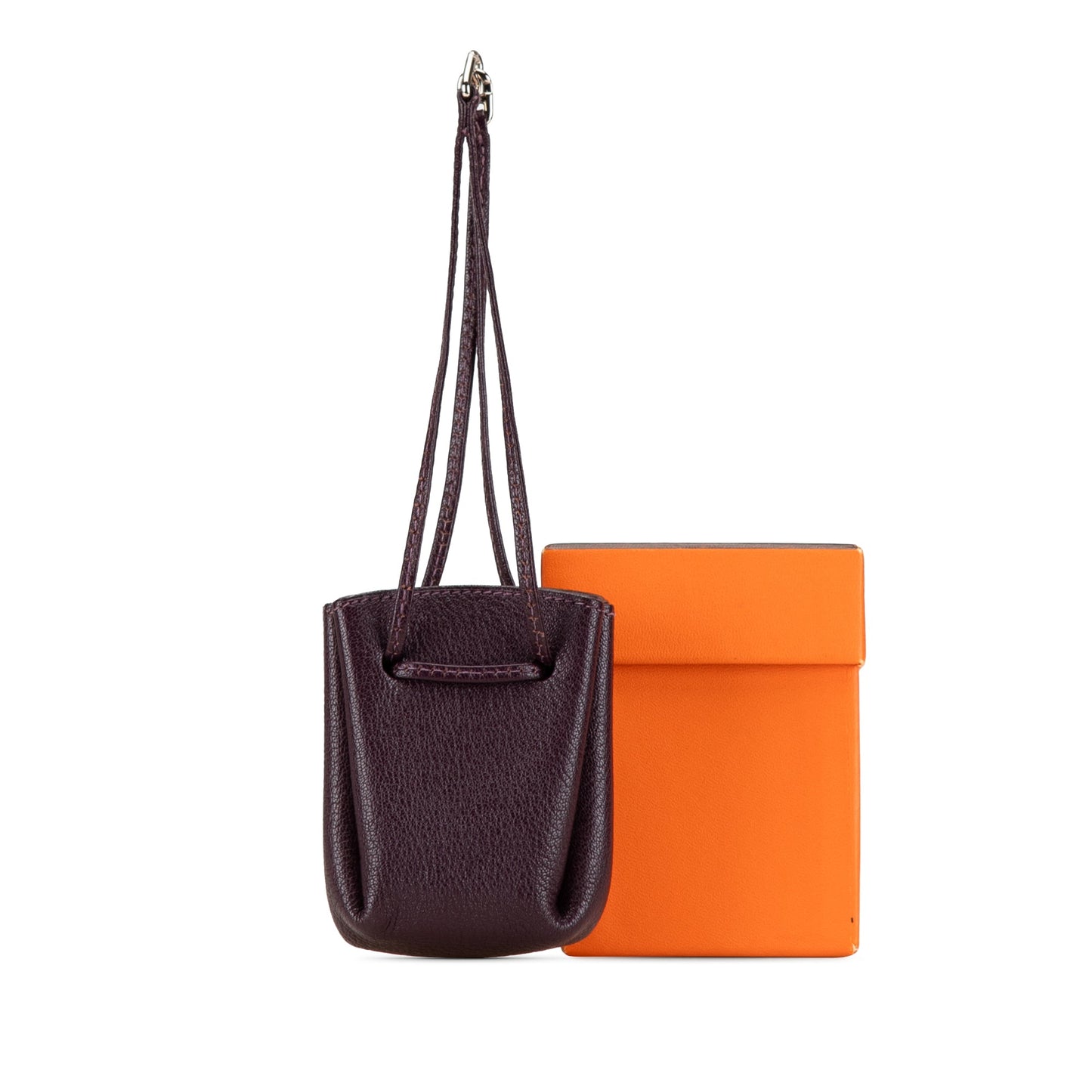 Hermès Courchevel Vespa Pouch Purple