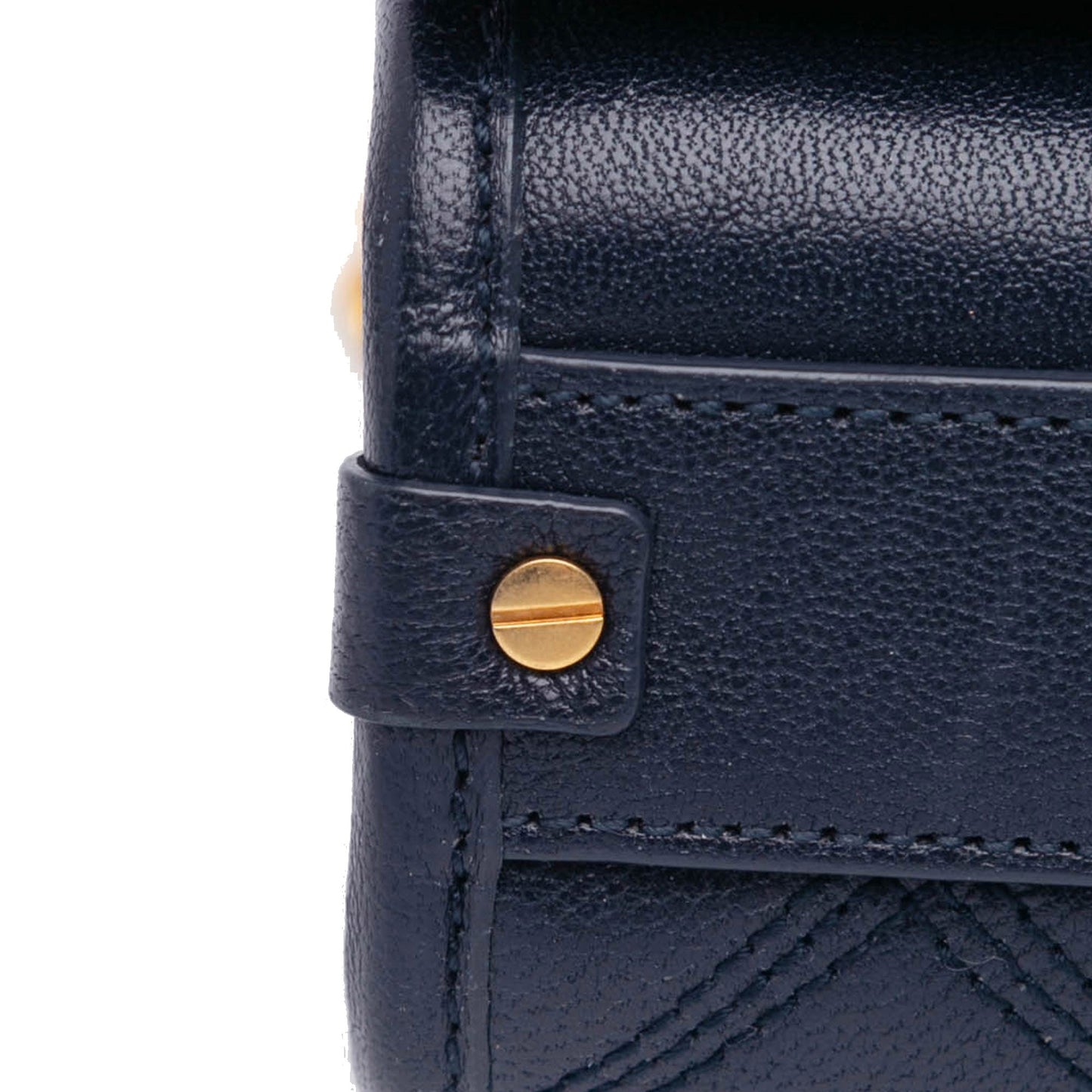 Saint Laurent Small Lambskin Becky Chain Shoulder Bag Blue