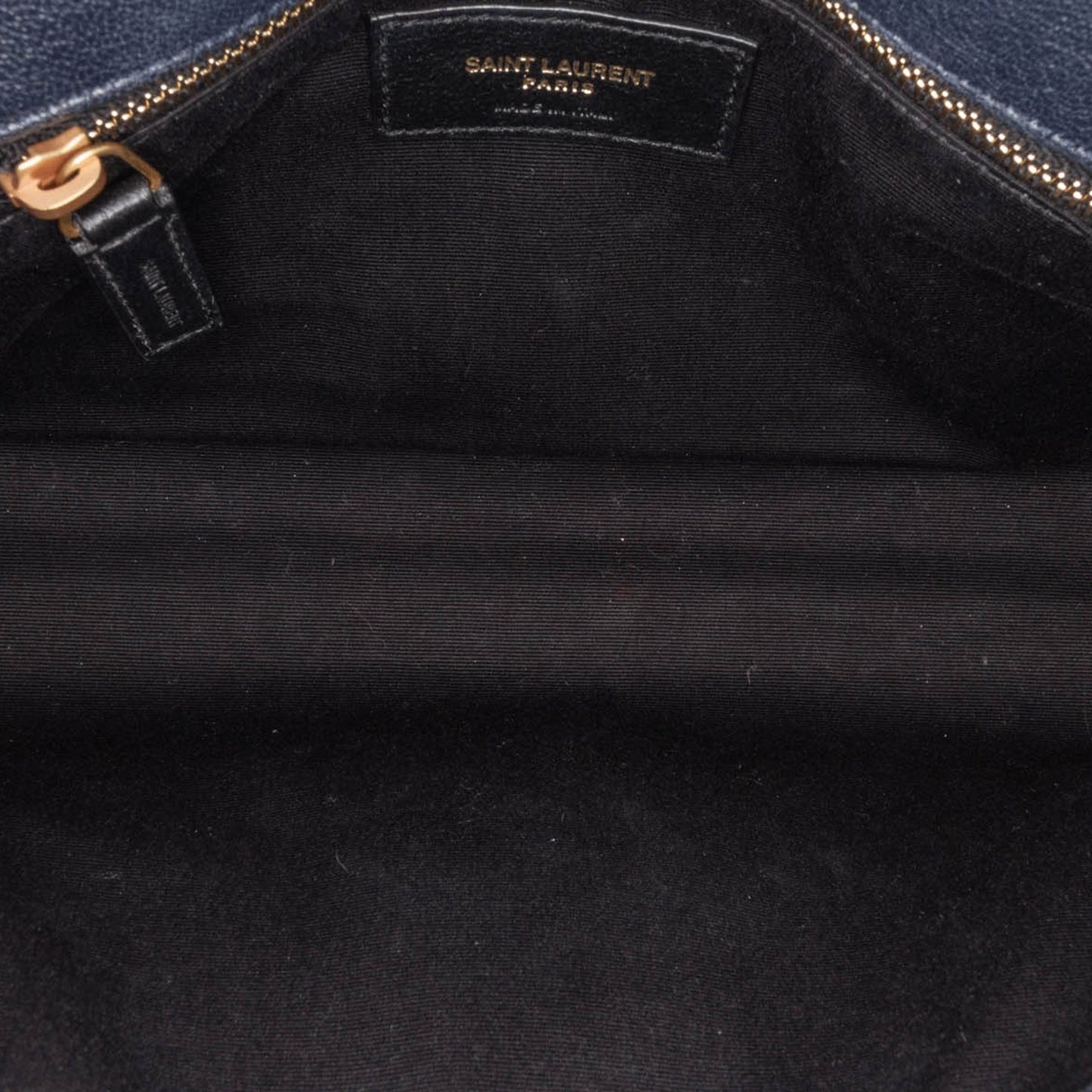 Saint Laurent Small Lambskin Becky Chain Shoulder Bag Blue