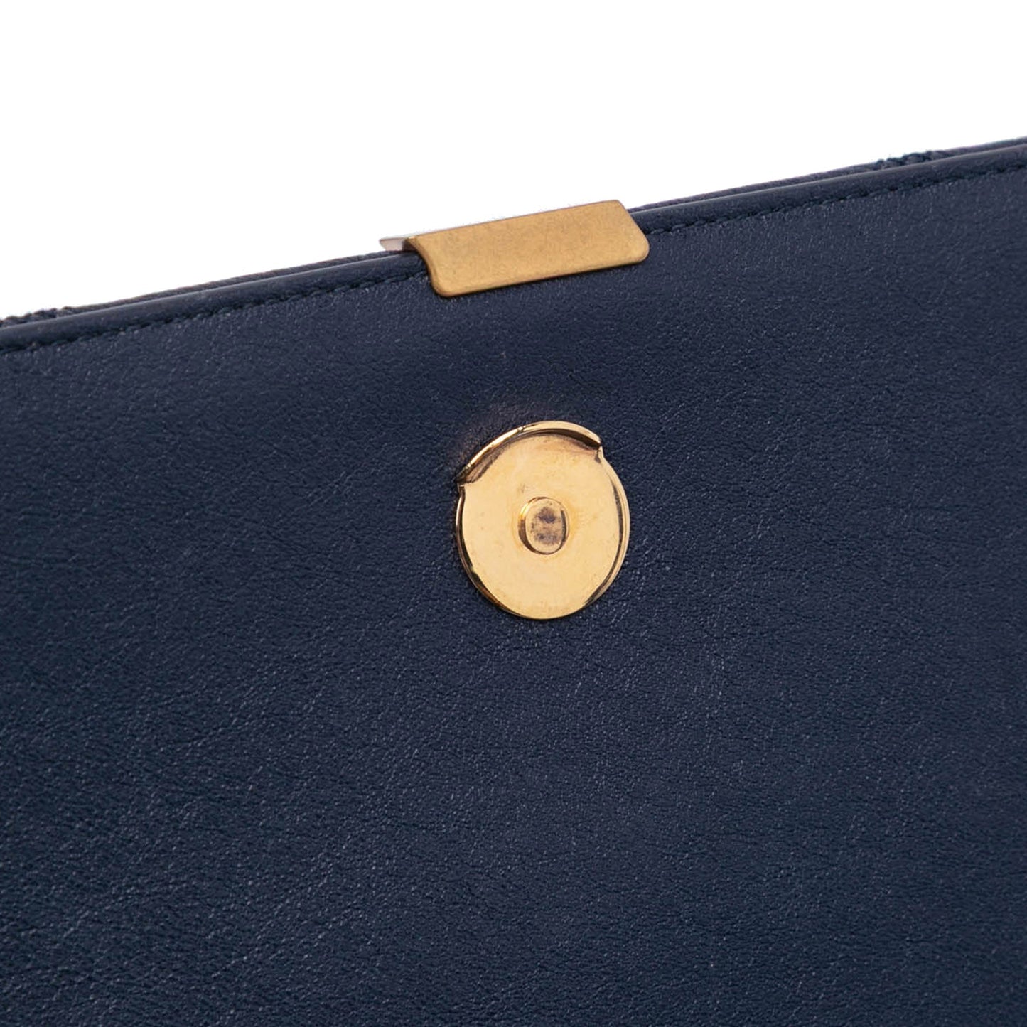 Saint Laurent Small Lambskin Becky Chain Shoulder Bag Blue