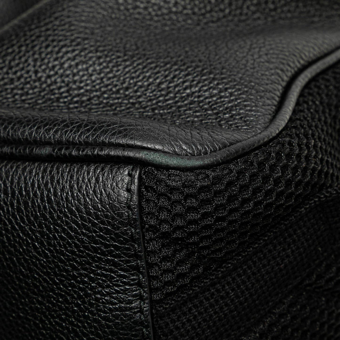 Gucci Leather Logo Backpack Black